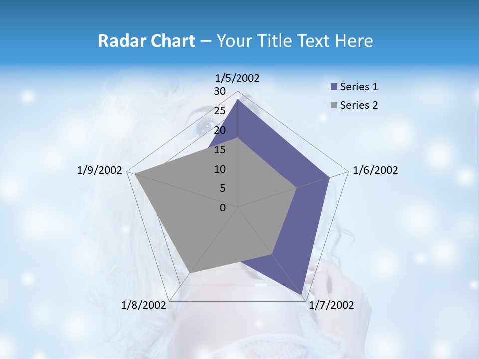 Caucasian Woman Stylish PowerPoint Template