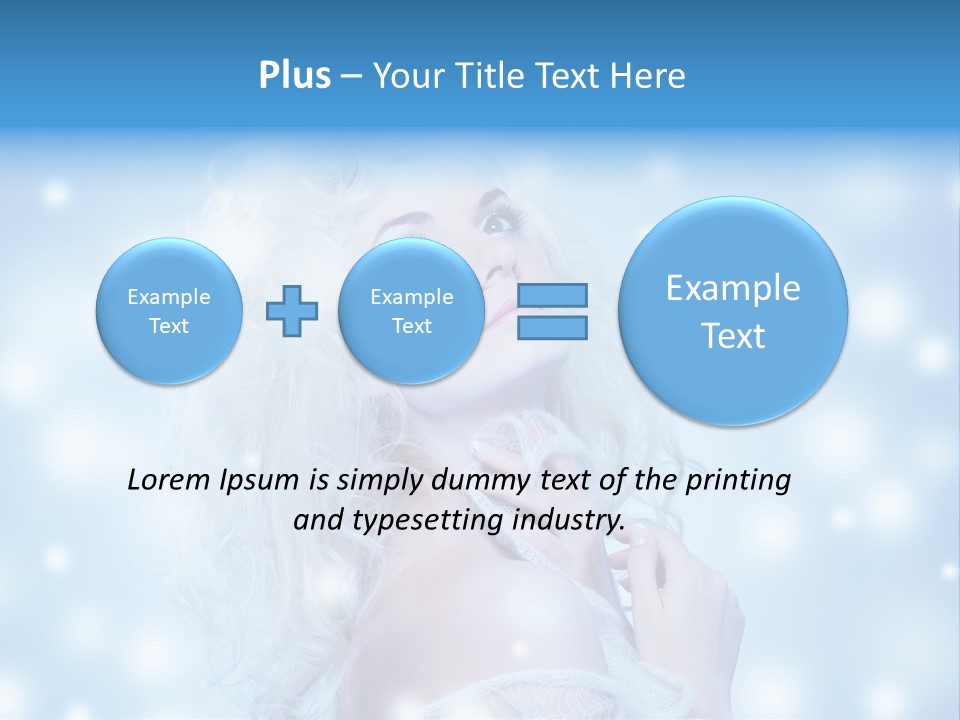 Caucasian Woman Stylish PowerPoint Template