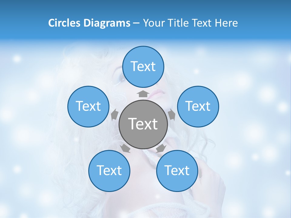 Caucasian Woman Stylish PowerPoint Template