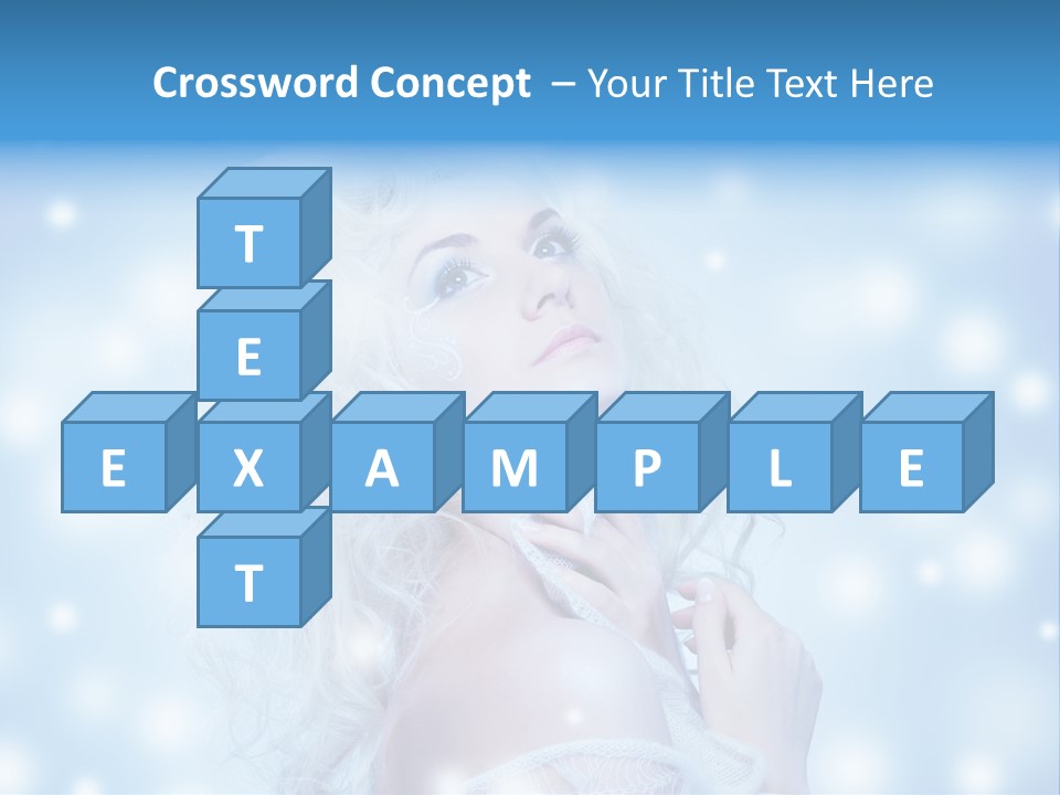 Caucasian Woman Stylish PowerPoint Template