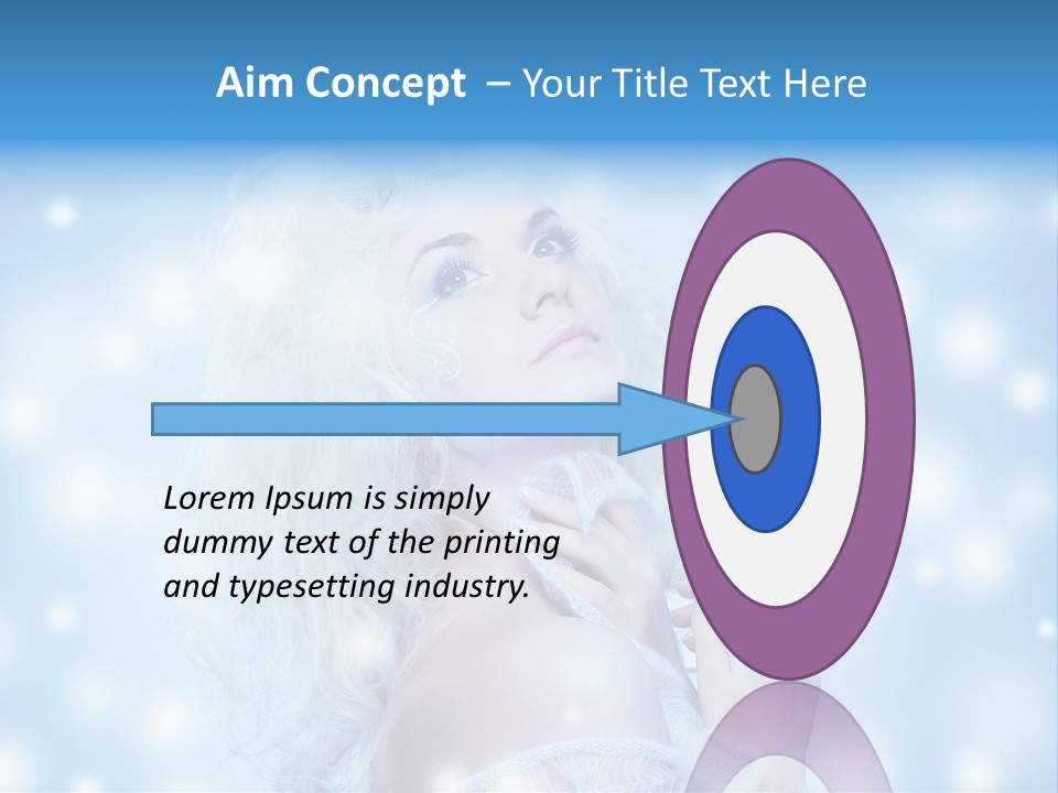 Caucasian Woman Stylish PowerPoint Template