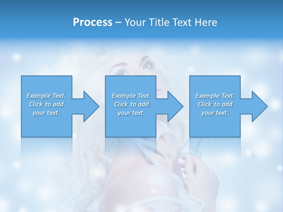 Caucasian Woman Stylish PowerPoint Template