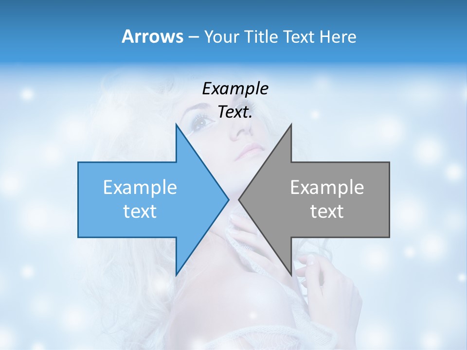 Caucasian Woman Stylish PowerPoint Template