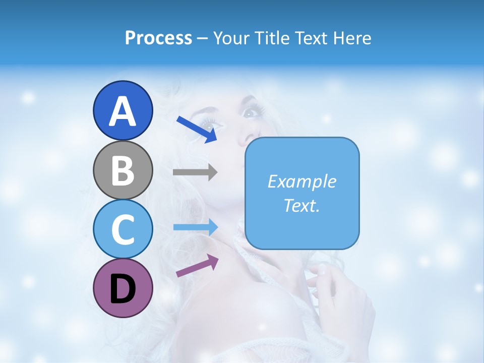 Caucasian Woman Stylish PowerPoint Template