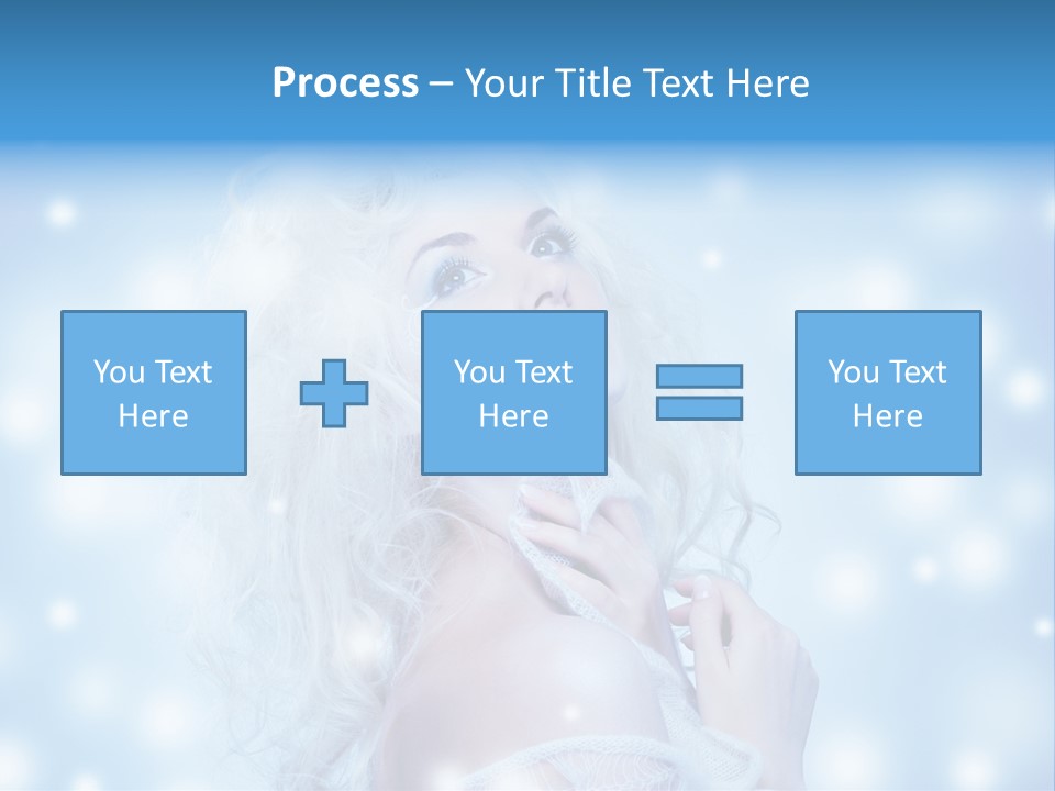 Caucasian Woman Stylish PowerPoint Template