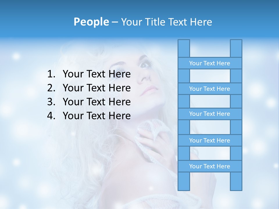 Caucasian Woman Stylish PowerPoint Template