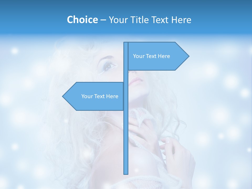 Caucasian Woman Stylish PowerPoint Template