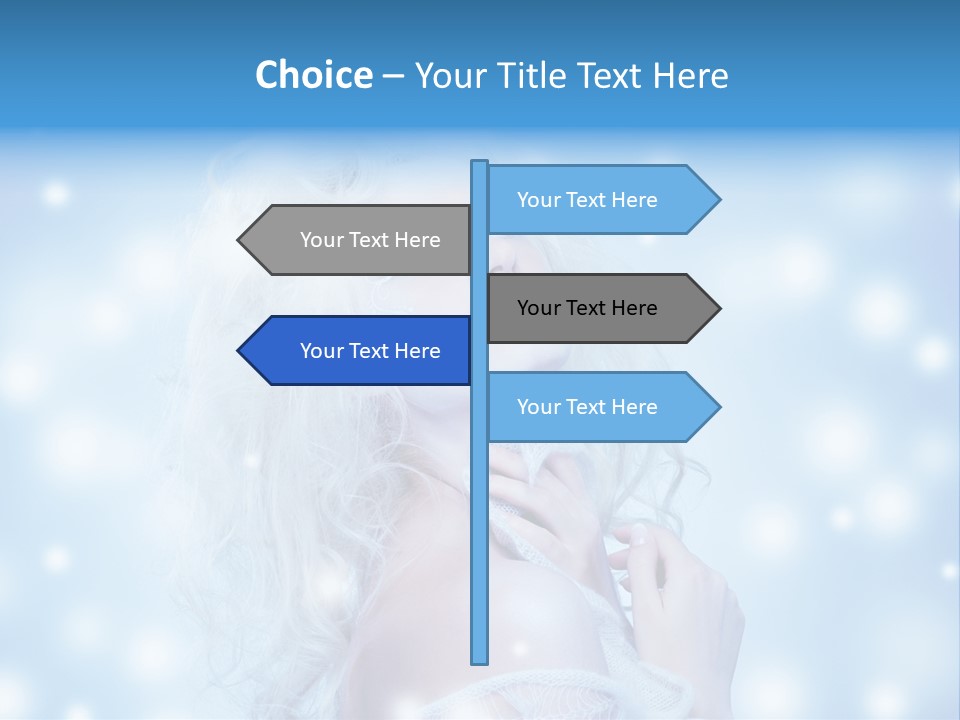 Caucasian Woman Stylish PowerPoint Template