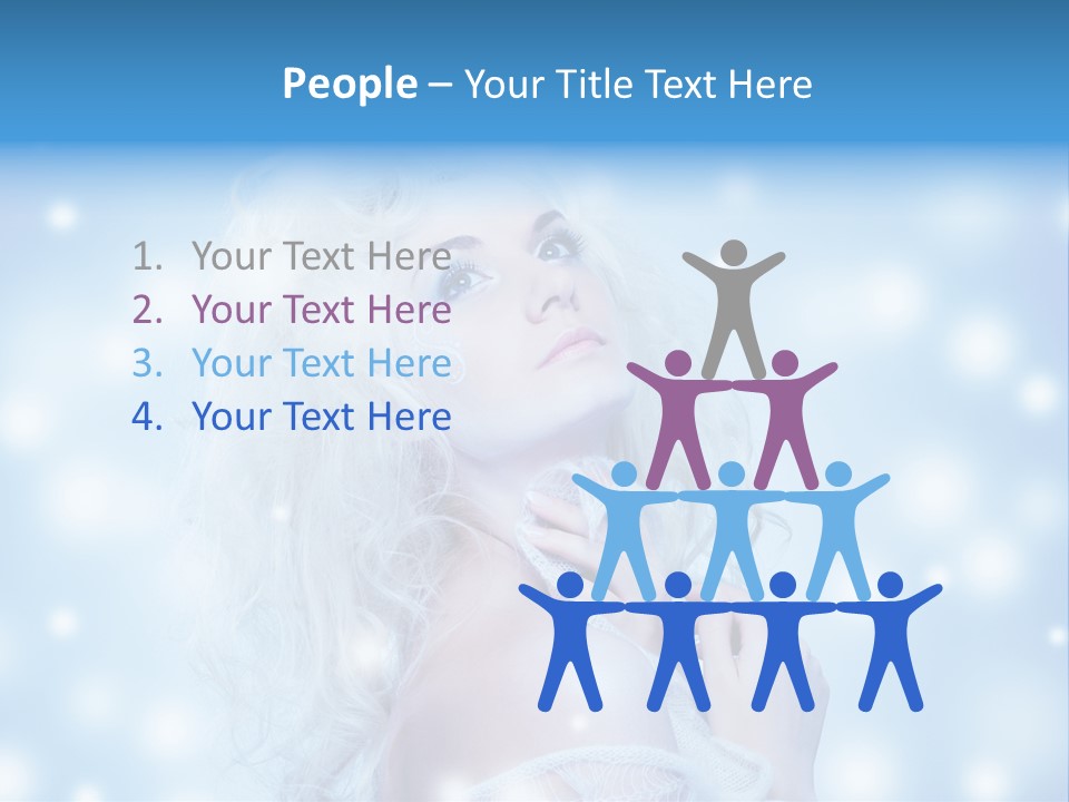 Caucasian Woman Stylish PowerPoint Template