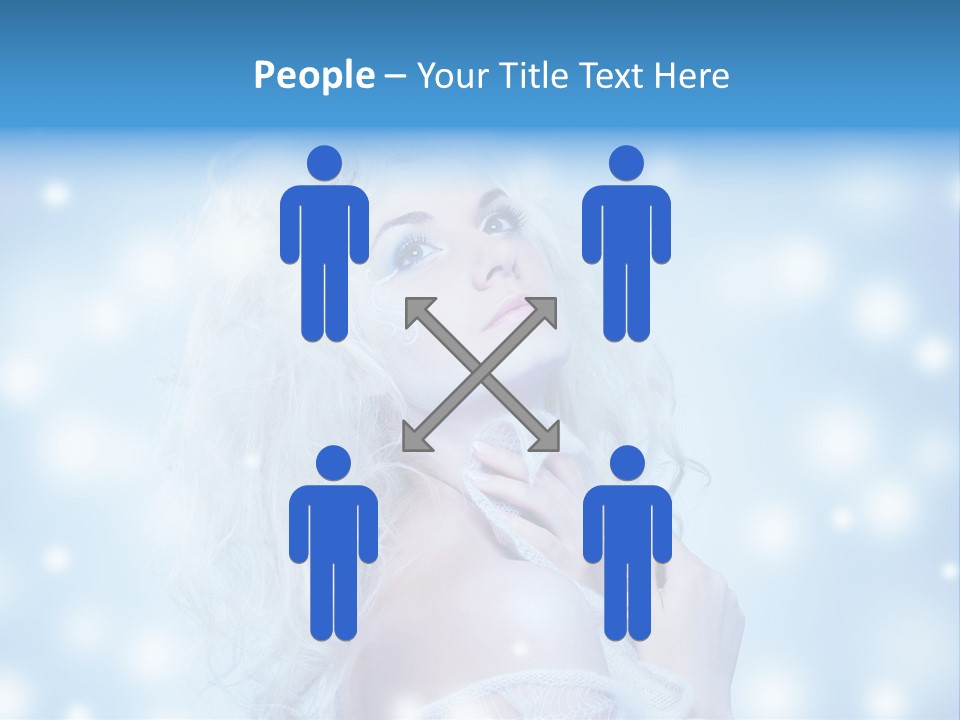 Caucasian Woman Stylish PowerPoint Template