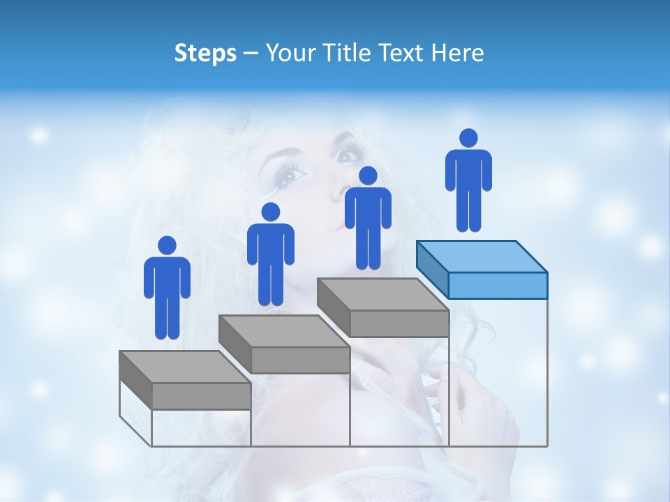 Caucasian Woman Stylish PowerPoint Template