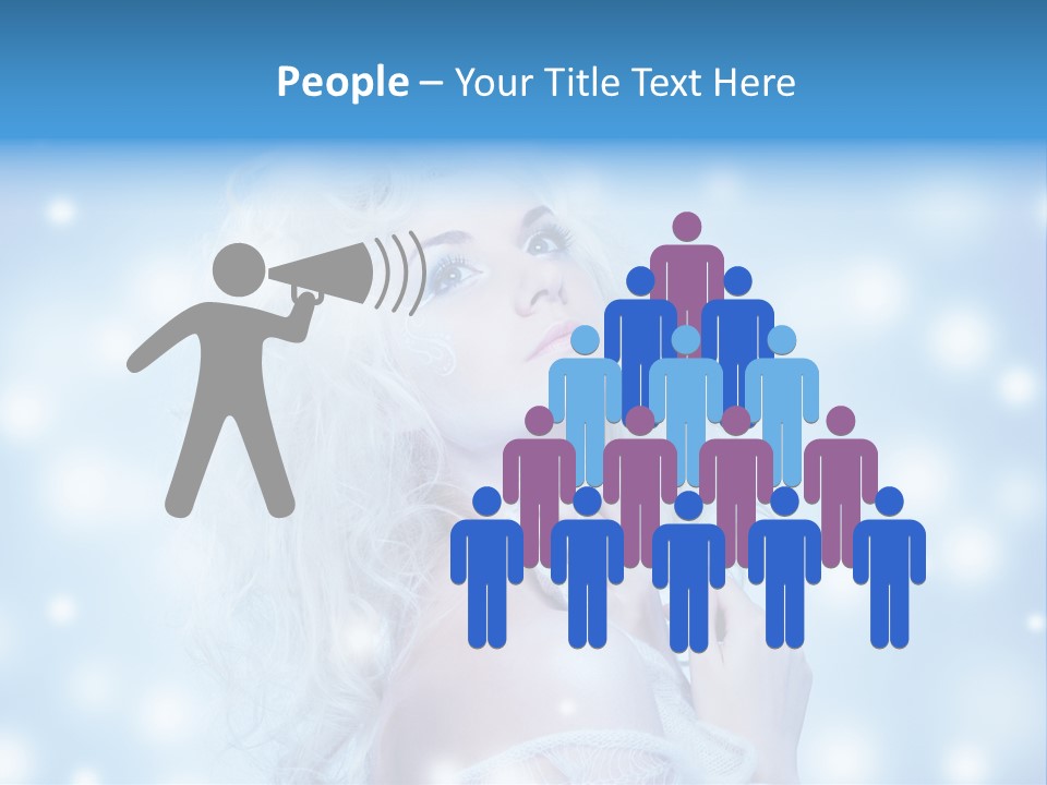 Caucasian Woman Stylish PowerPoint Template