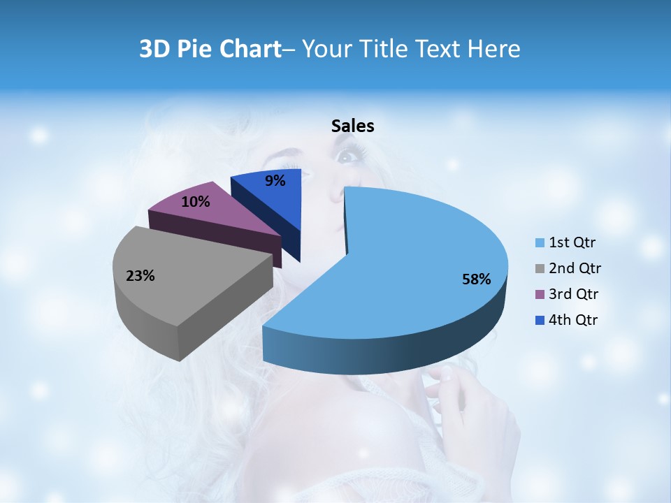 Caucasian Woman Stylish PowerPoint Template