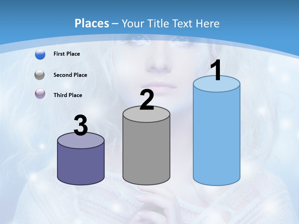 Portrait Fairy Snow PowerPoint Template