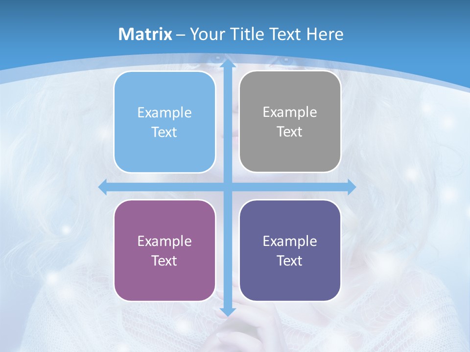 Portrait Fairy Snow PowerPoint Template