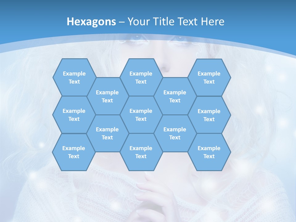 Portrait Fairy Snow PowerPoint Template