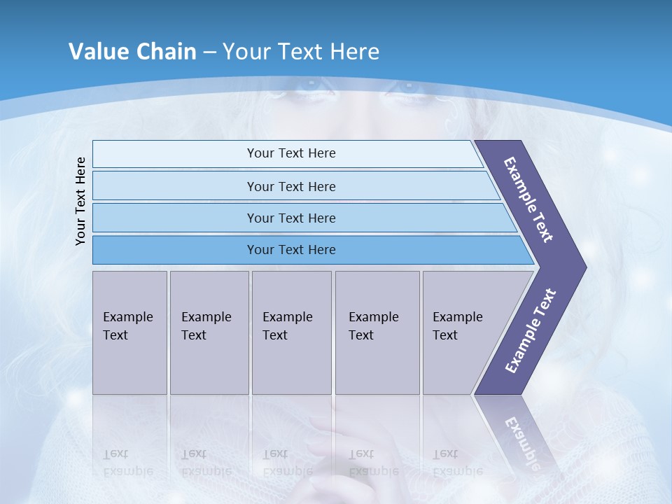 Portrait Fairy Snow PowerPoint Template