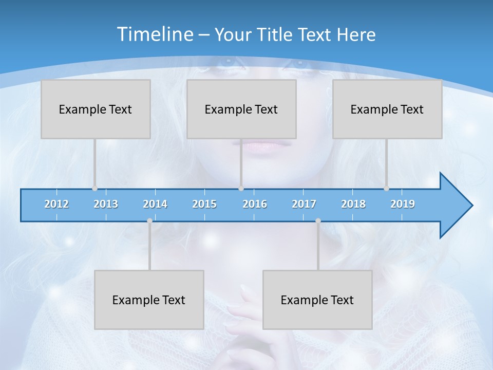 Portrait Fairy Snow PowerPoint Template