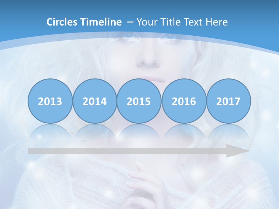 Portrait Fairy Snow PowerPoint Template