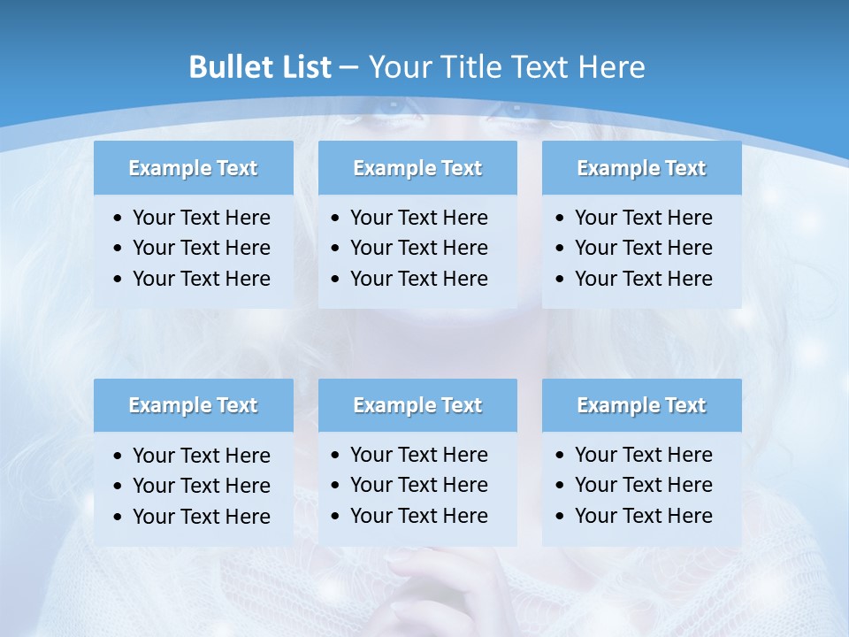 Portrait Fairy Snow PowerPoint Template