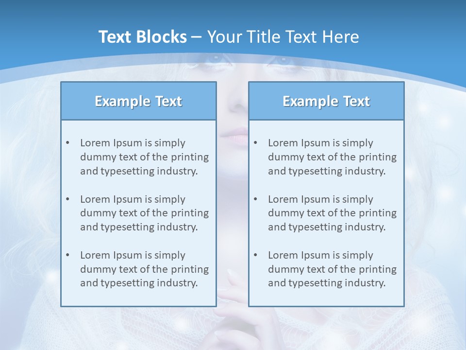 Portrait Fairy Snow PowerPoint Template