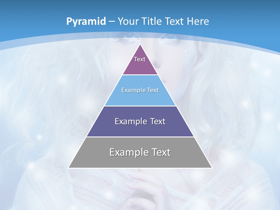 Portrait Fairy Snow PowerPoint Template