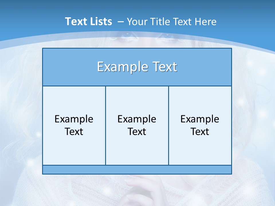 Portrait Fairy Snow PowerPoint Template