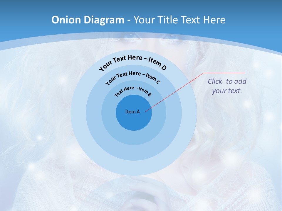 Portrait Fairy Snow PowerPoint Template