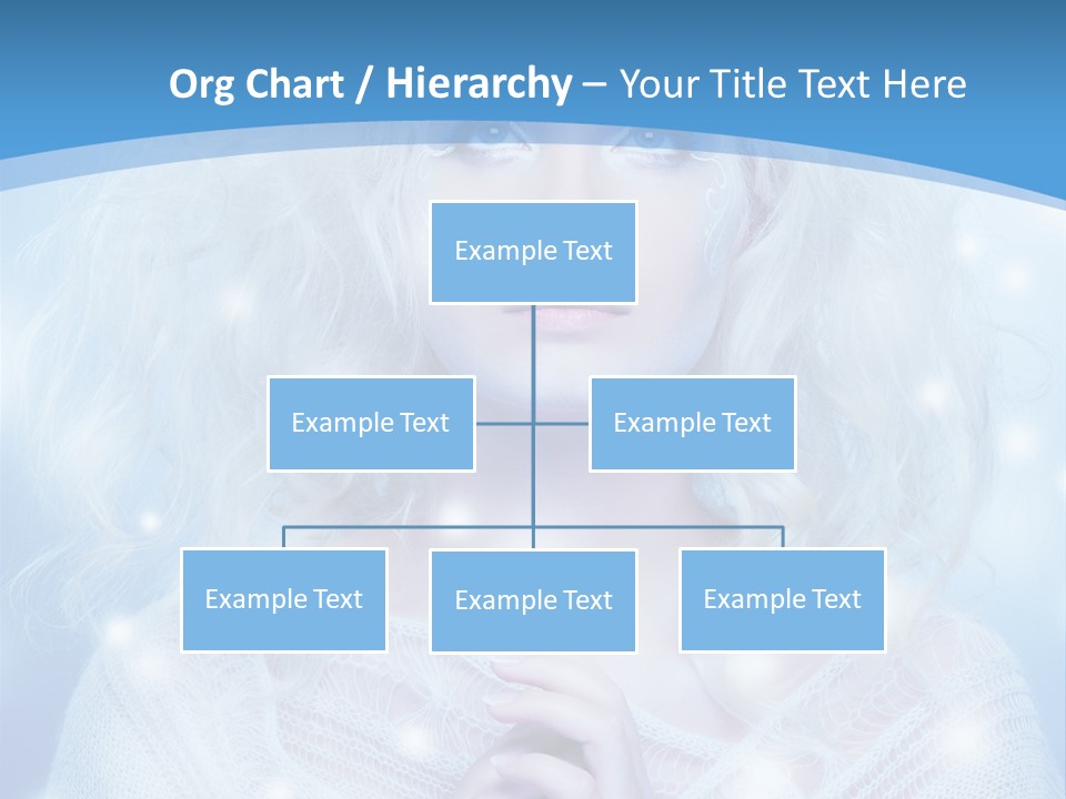 Portrait Fairy Snow PowerPoint Template