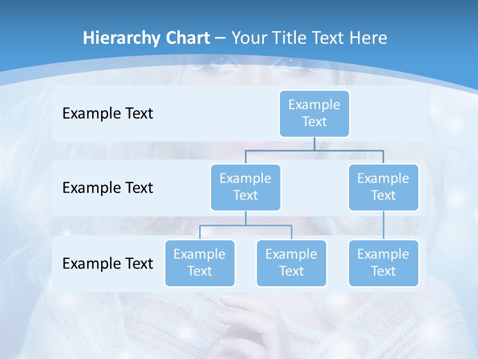 Portrait Fairy Snow PowerPoint Template