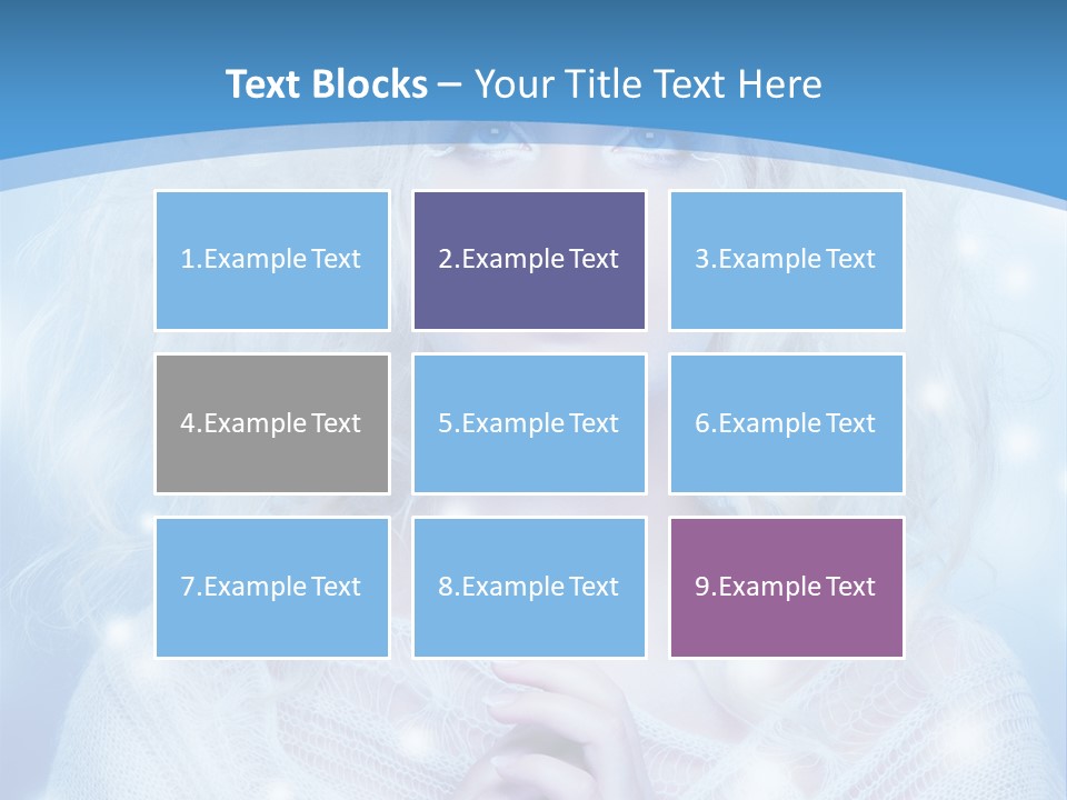 Portrait Fairy Snow PowerPoint Template