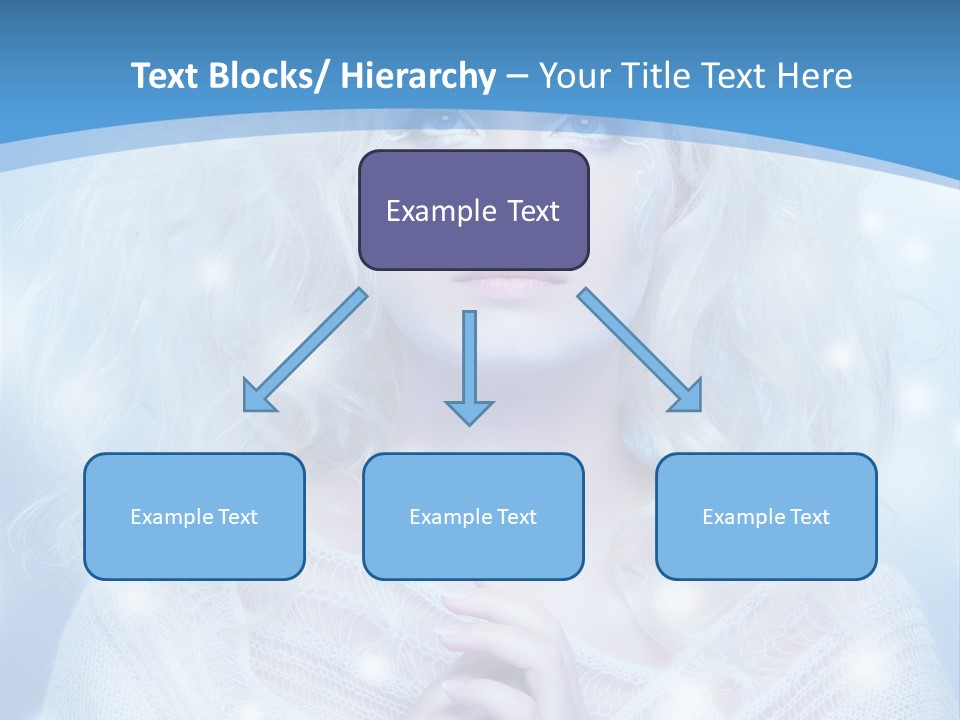 Portrait Fairy Snow PowerPoint Template