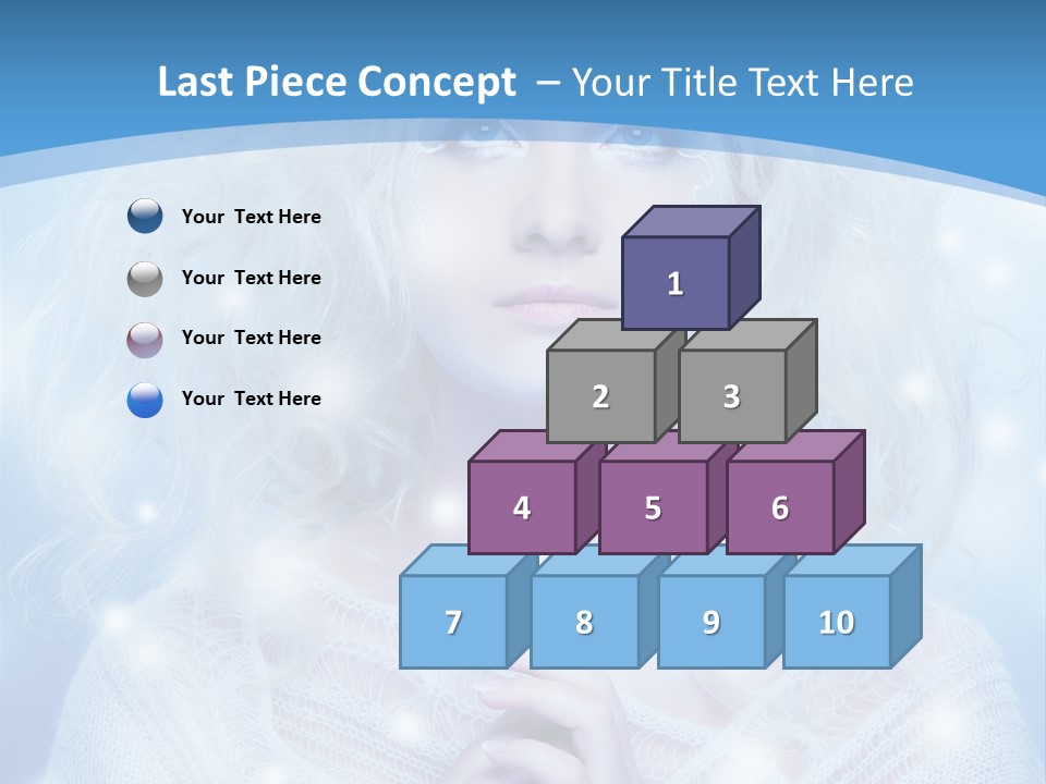 Portrait Fairy Snow PowerPoint Template