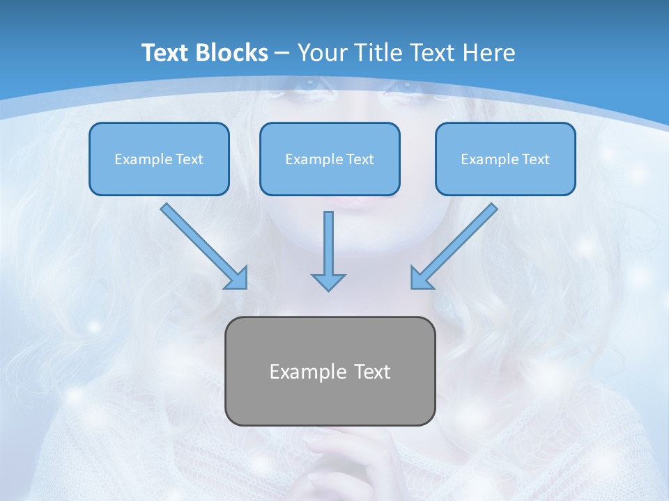 Portrait Fairy Snow PowerPoint Template