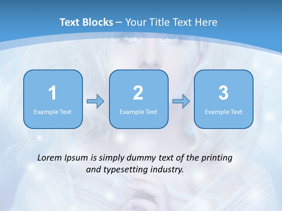 Portrait Fairy Snow PowerPoint Template