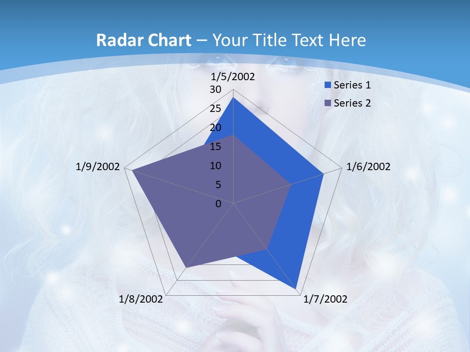 Portrait Fairy Snow PowerPoint Template