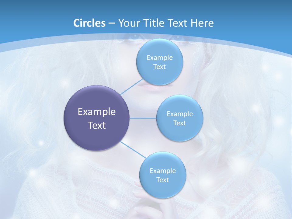 Portrait Fairy Snow PowerPoint Template