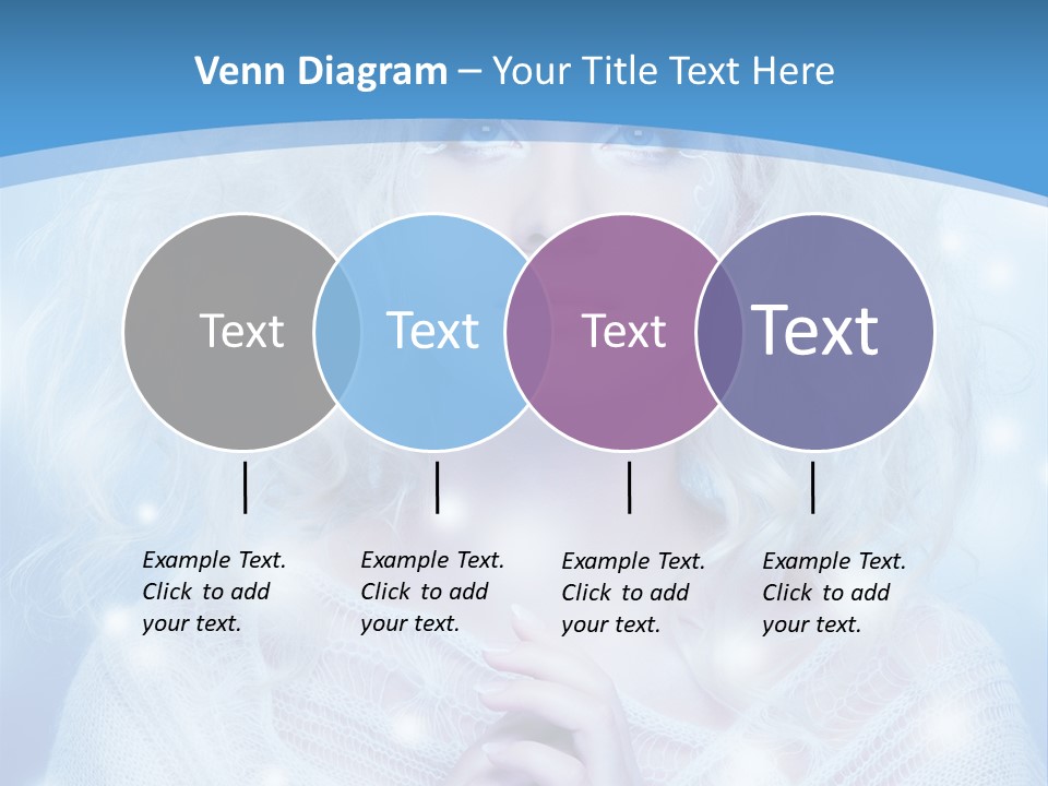 Portrait Fairy Snow PowerPoint Template