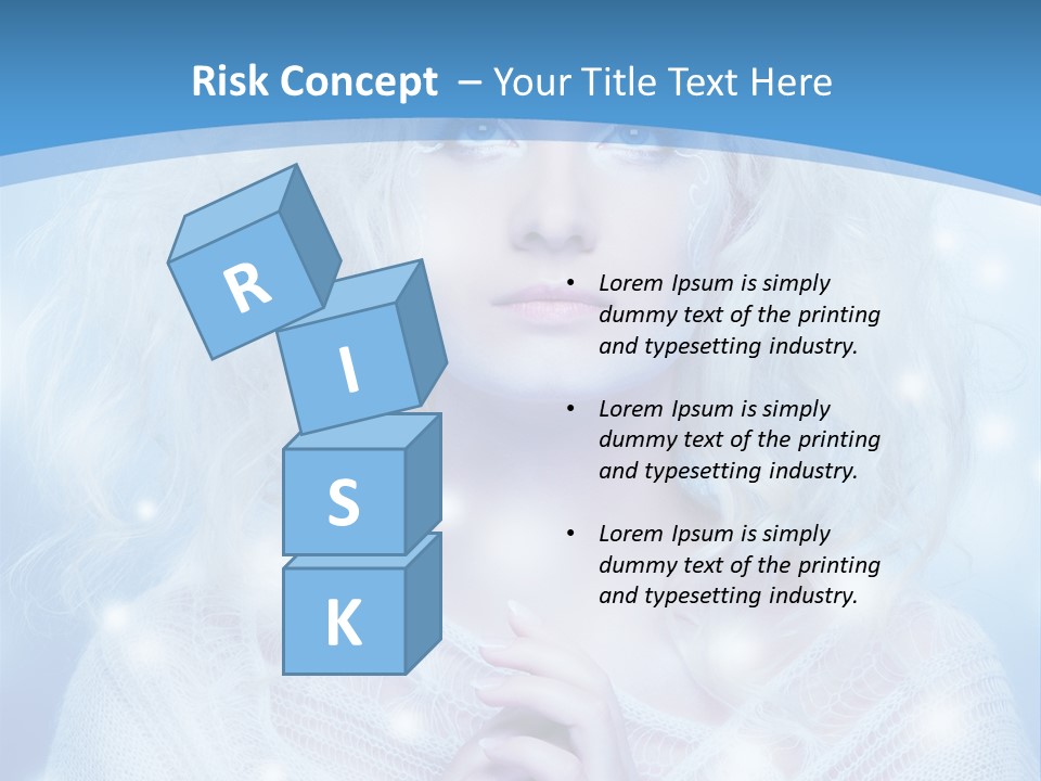 Portrait Fairy Snow PowerPoint Template