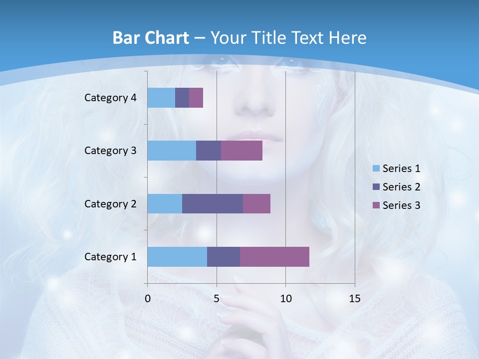 Portrait Fairy Snow PowerPoint Template