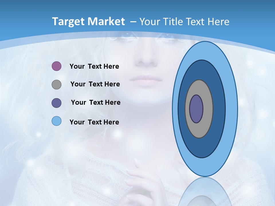 Portrait Fairy Snow PowerPoint Template