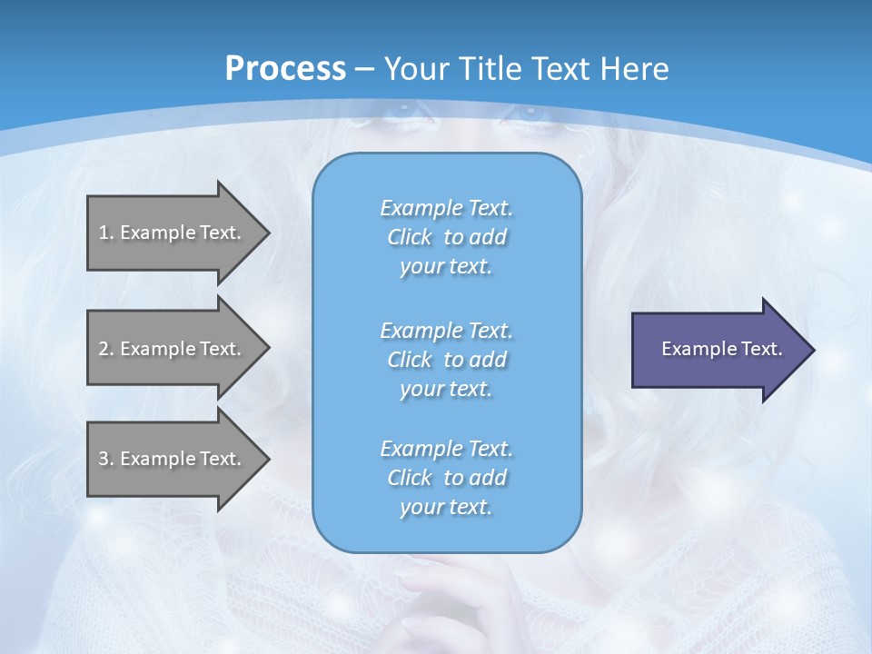 Portrait Fairy Snow PowerPoint Template