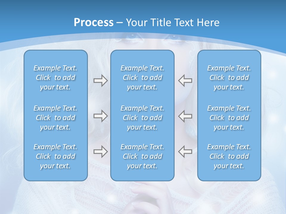 Portrait Fairy Snow PowerPoint Template