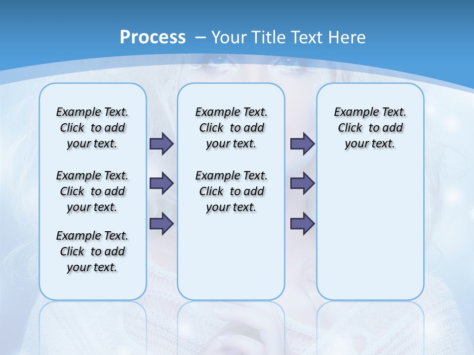 Portrait Fairy Snow PowerPoint Template