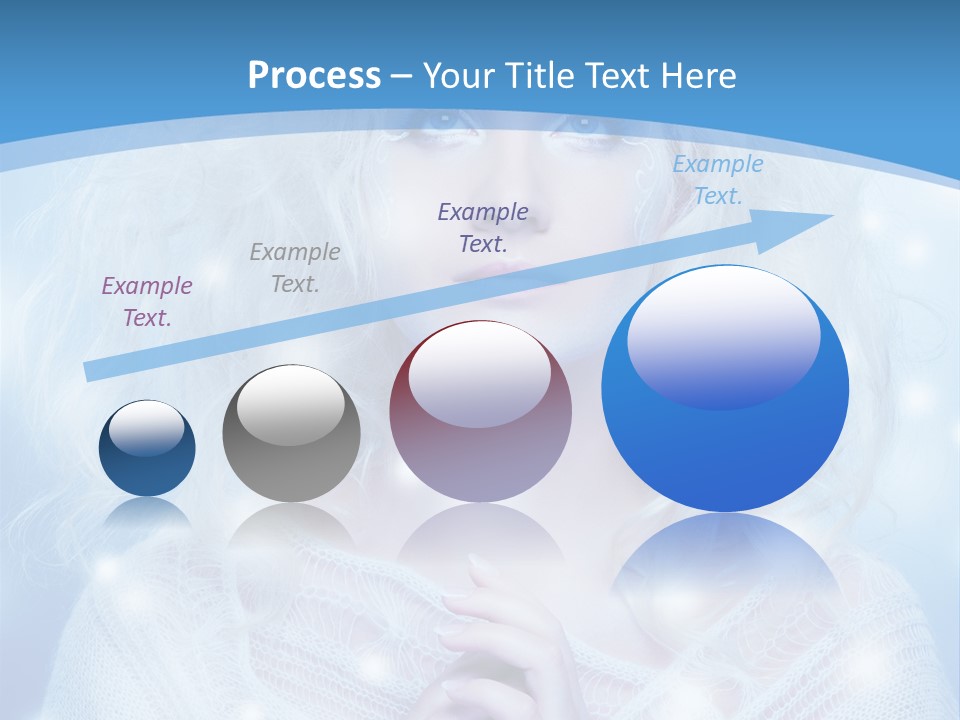 Portrait Fairy Snow PowerPoint Template