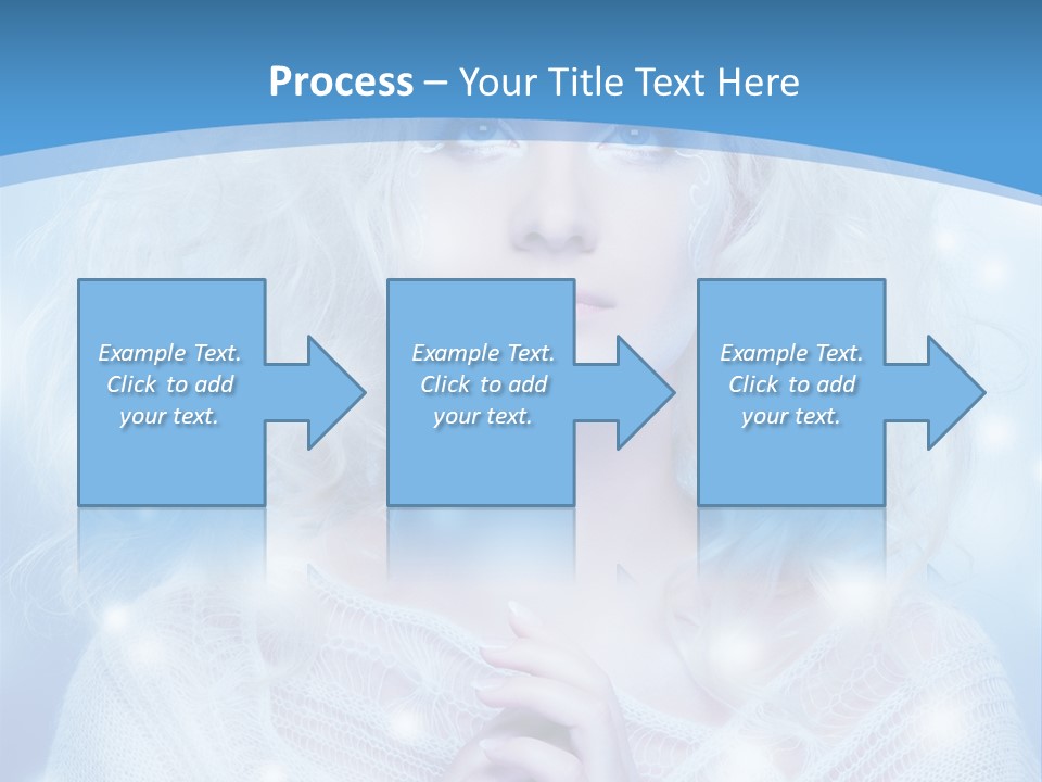 Portrait Fairy Snow PowerPoint Template