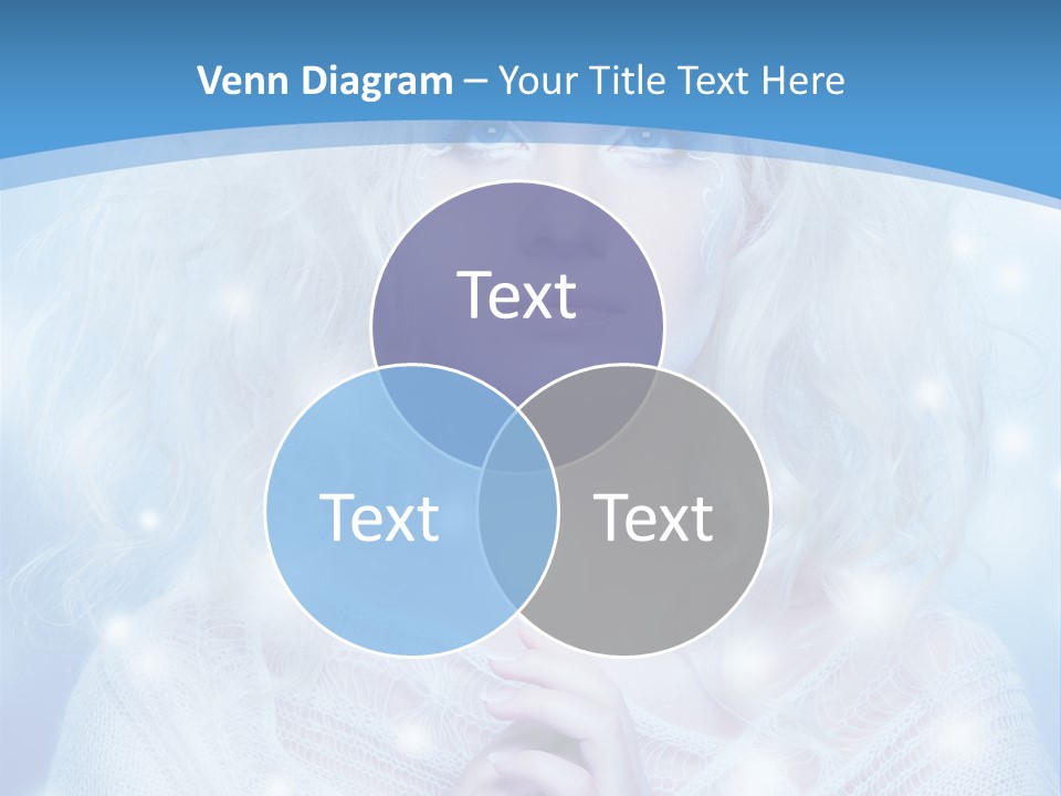 Portrait Fairy Snow PowerPoint Template