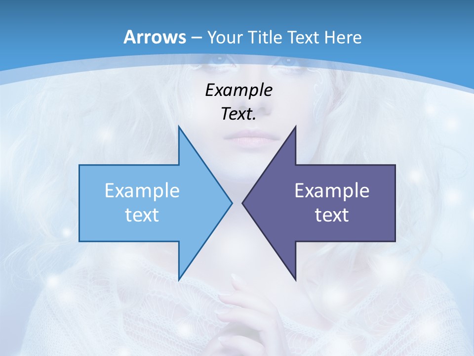 Portrait Fairy Snow PowerPoint Template