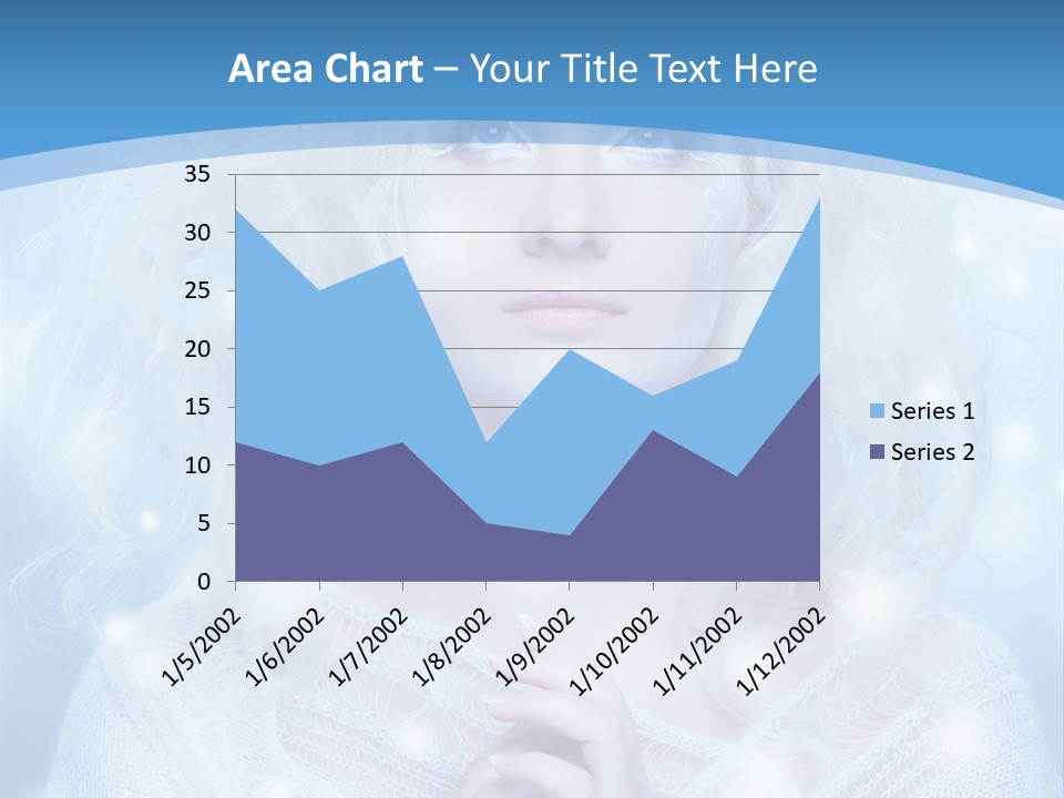 Portrait Fairy Snow PowerPoint Template
