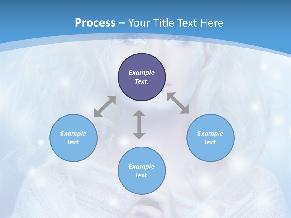 Portrait Fairy Snow PowerPoint Template